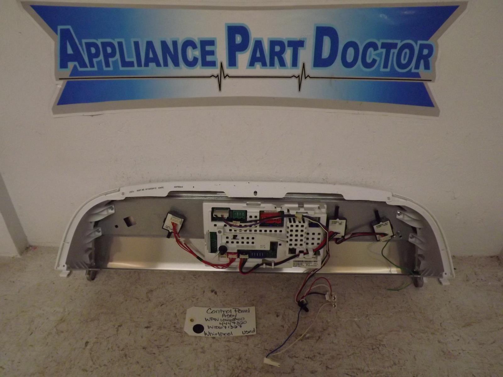 Whirlpool Washer WPW10468410 4447320 W10671327 Control Panel Assy Used Whirlpool Washer WPW10468410 4447320 W10671327 Control Panel Assy Used